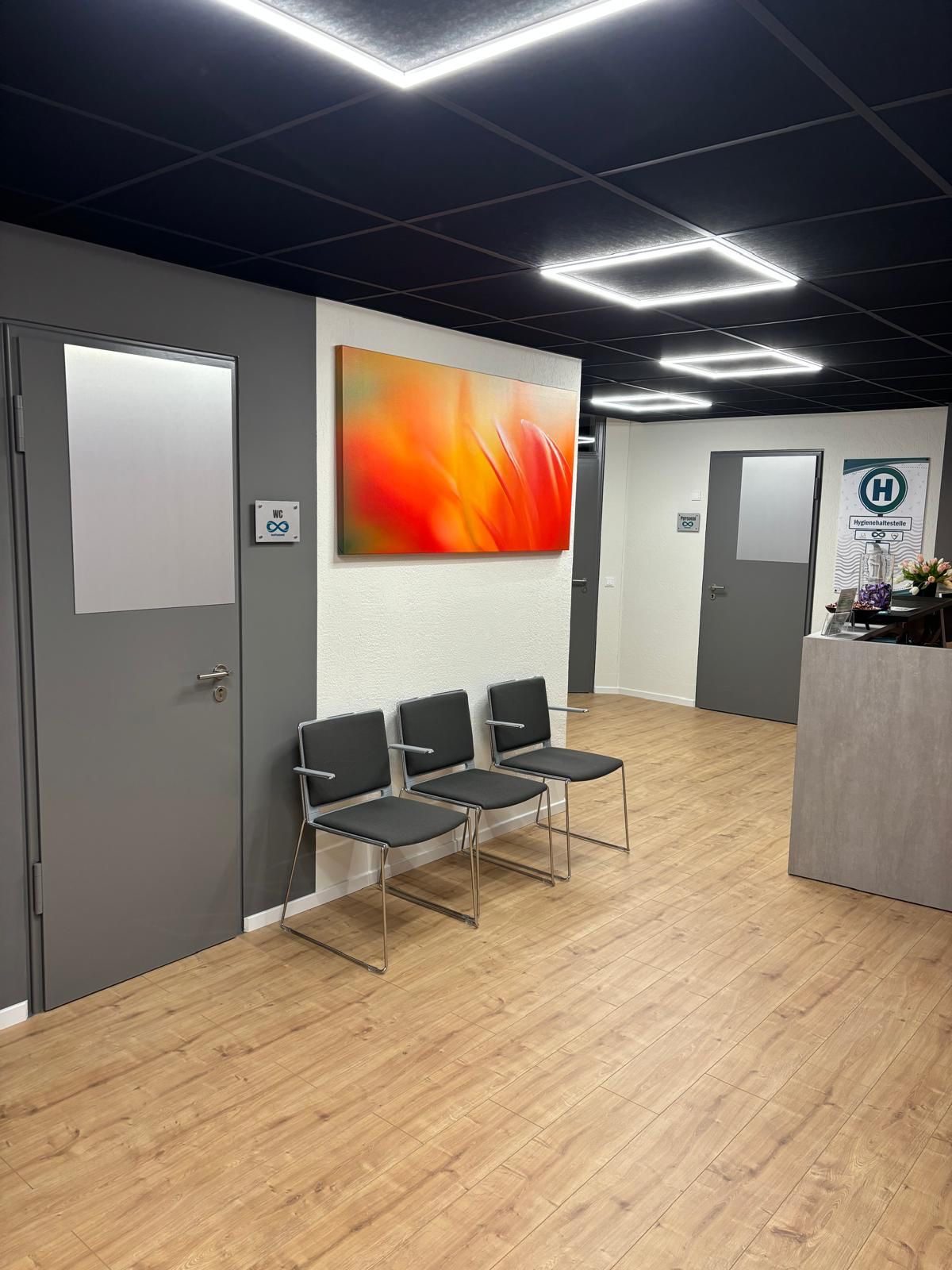 Wartebereich der Podologie Brand-Erbisdorf